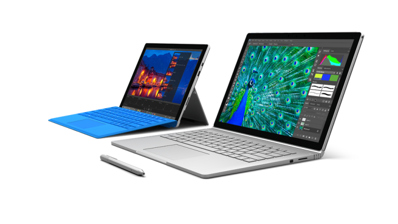 СРАВНЕНИЕ MICROSOFT SURFACE PRO 4 И SURFACE BOOK
